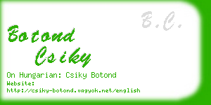 botond csiky business card